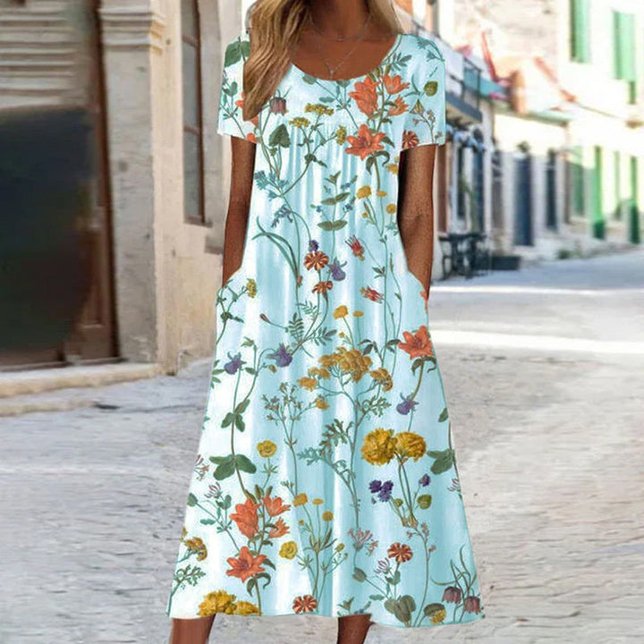 Isaura™ | Vestido Boho Floral con Cubrevientre