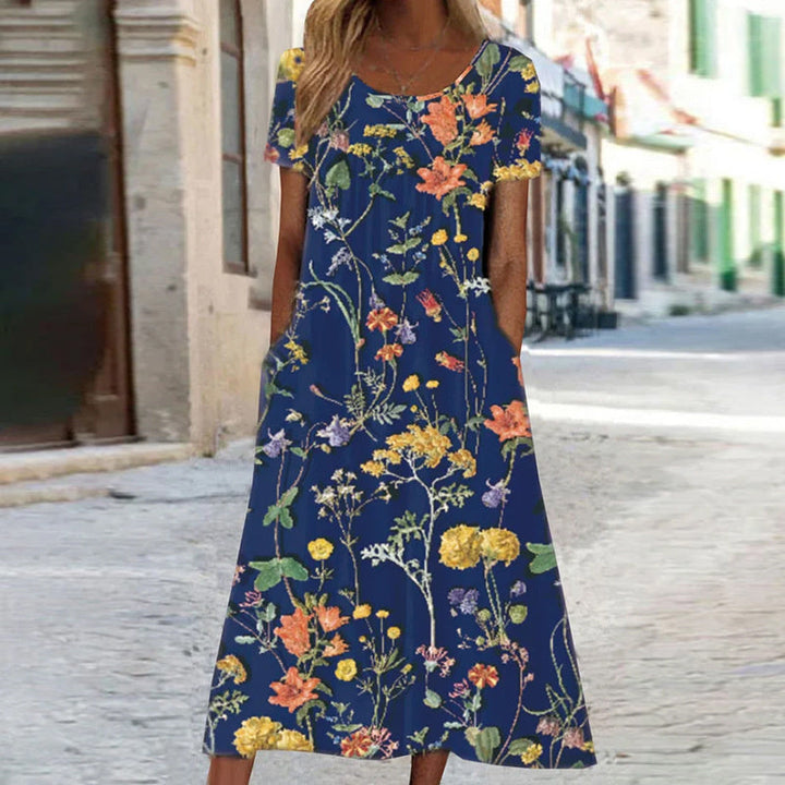 Isaura™ | Vestido Boho Floral con Cubrevientre